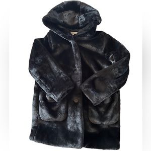 Y2K Fun Fur Hooded Coat